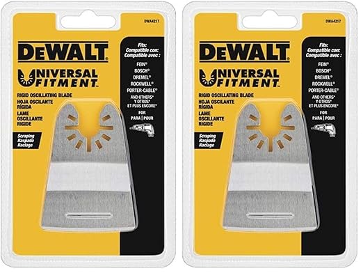 DEWALT Oscillating Tool Blade, Rigid Scraper (DWA4217) (Pack of 2)