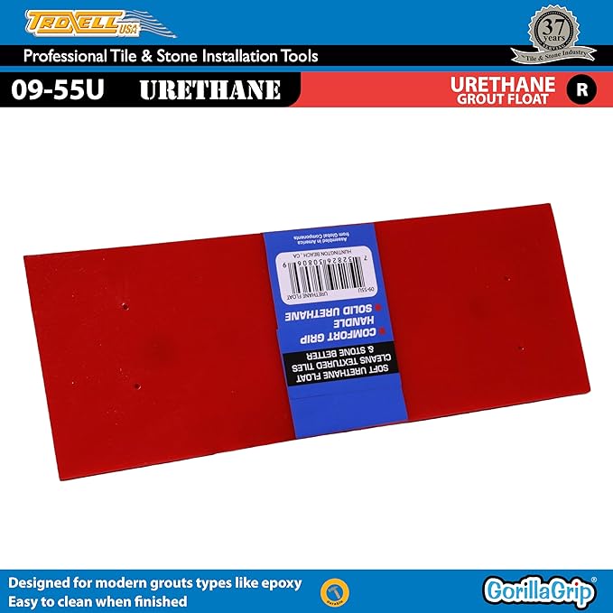Troxell USA - 4" x 9" Urethane Grout Float with SoftGrip Handle