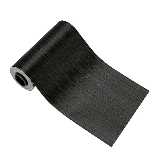 PATIKIL Wood Grain Tape 4.7" x 32 ft, Self-Adhesive Wood Texture Repair Tape Realistic Wooden Effect Patch for Furniture Cabinets Floor Walls, Black Wood Grain