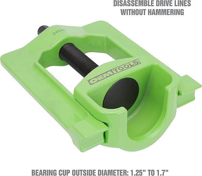 OEMTOOLS Medium Duty U Joint Puller for Trucks, Buses & Farm Equipment - Class 4-6, U Joint Removal Tool for Drivelines, U Joint Tool Removes Seized Bearing Cups, 24548