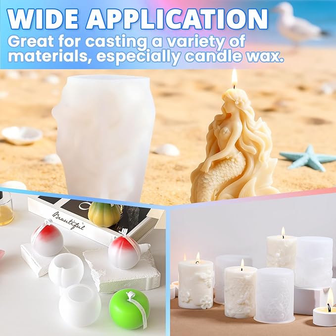 KHKD RESIN Silicone Mold Making Kit, 0A Liquid Silicone Rubber 18OZ, Extra Soft & Elastic Molding Silicone – Bubble-Free, Easy Demold for Resin Molds, 3D Molds, Candle Molds, Soap Molds
