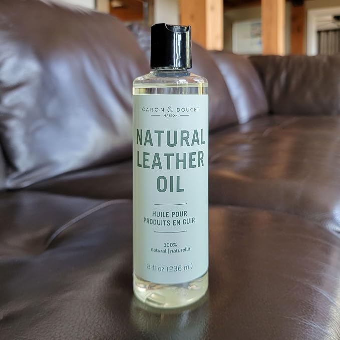 CARON & DOUCET - 100% Natural Leather Oil & Conditioner to Repair & Restore; Shoes, Boots, Couches, Car Seats, Purses, Jackets, Saddles & Tacks