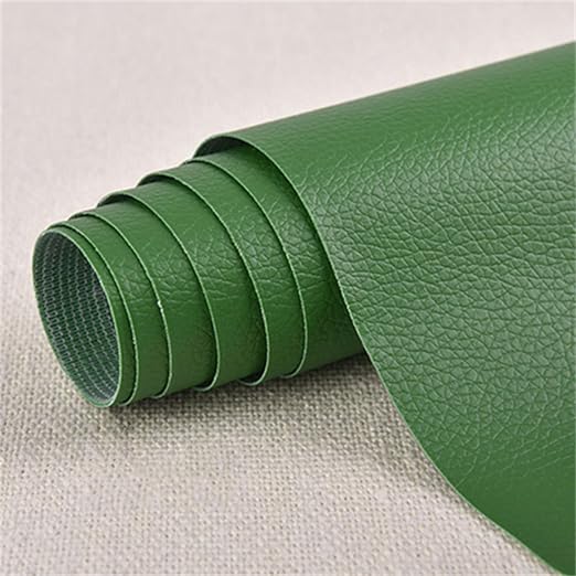 Large Leather Repair Patch for Couches 10 x 20 cm Leather Repair Tape Self,Repair Patch Self Adhesive Waterproof for Couches, Furniture, Kitchen Cabinets, Car Seats Green