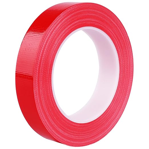 Red Duct Tape 1 Inch x 33 Yards, Heavy Duty Waterproof Repair Tape, Straight Hand-Tear Cloth Tape for DIY Craft, Camping Gear, Home Maintenance & Packing