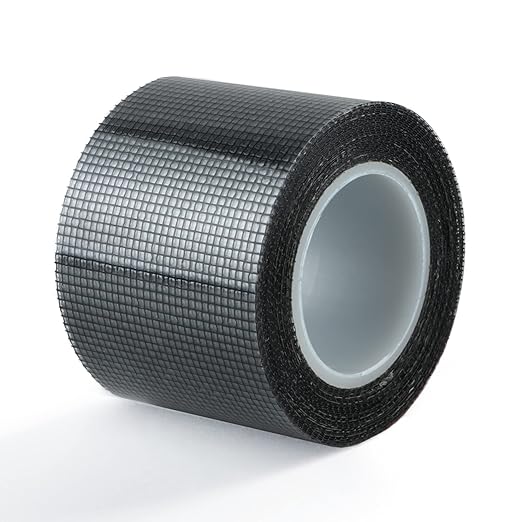 SANKEMU Window Screen Repair Kit 2 in X 16.5FT 3-Layer Strong Adhesive & Waterproof Tape Fiberglass Covering mesh, Repair for Window Screen and Screen Door tears Holes