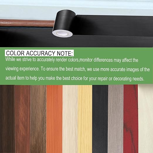 Wood Grain Repair Tape, 5.9 inch X 32ft Self Adhesive Wood Colored Tape for Tables, Chairs, Baseboards, Doors, Windows, Floors, Handicraft DIY.
