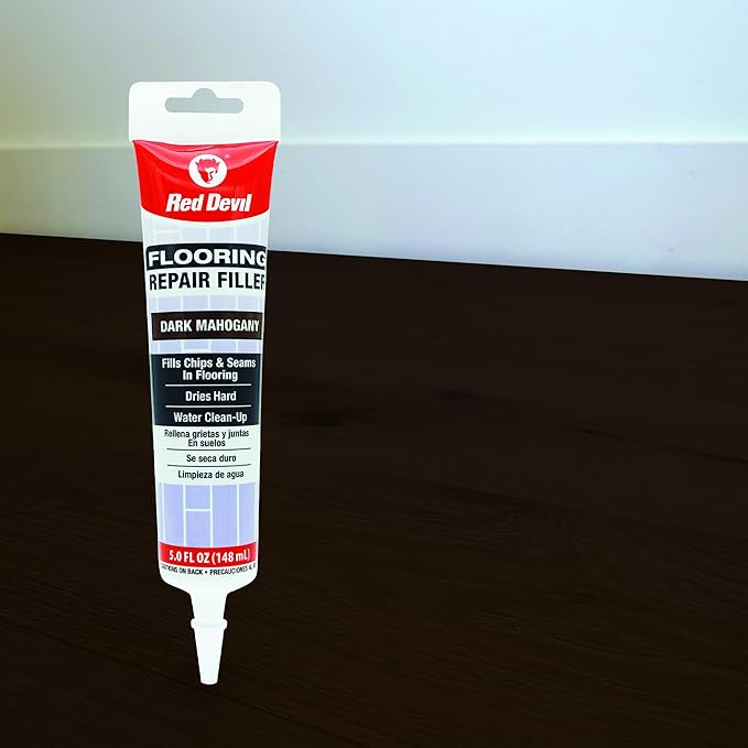 Red Devil 056070 Flooring Repair Filler, 5 oz., Dark Mahogany, 1 Pack