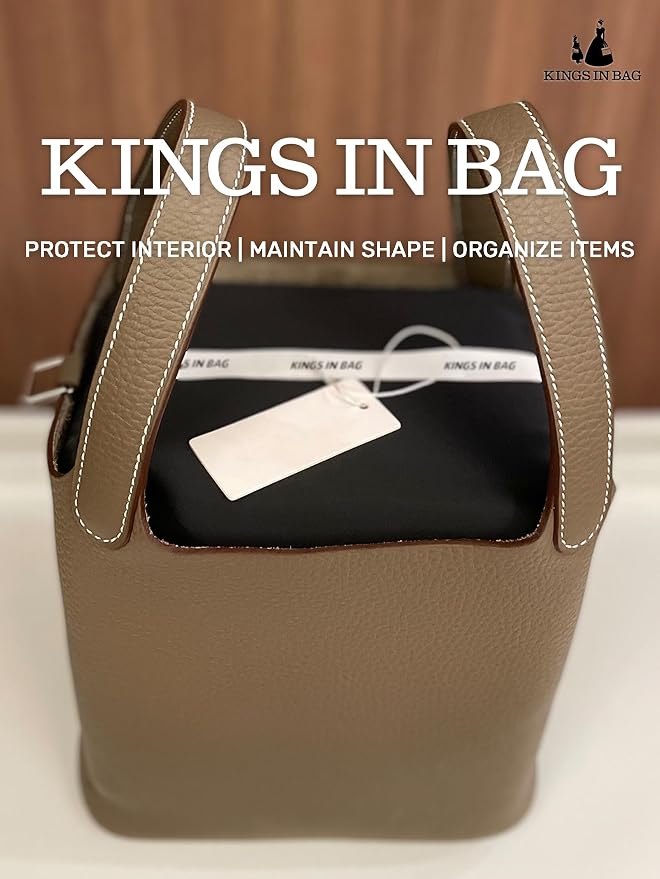 Purse Pillow Insert to Keep Shape - Lightweight Memory Foam Insert with Satin Cover for Home Storage & Travel, Multicolor Options, Fits for Picotin 22(Black, PC22)