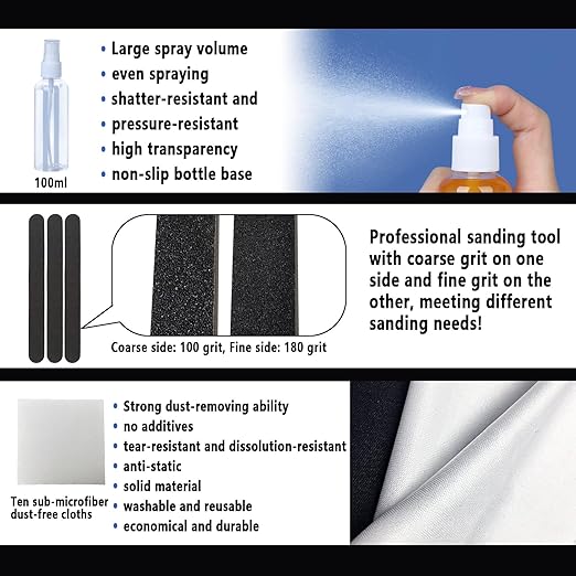 52 Pcs Resin 3D Printing Tool Kit with 304 Stainless Steel Resin Filter Funnel，Silicone Pad, Scraper，Tweezers & Cleaning Tools | Accessories for Model Removal, Resin Recycling & Post-Processing