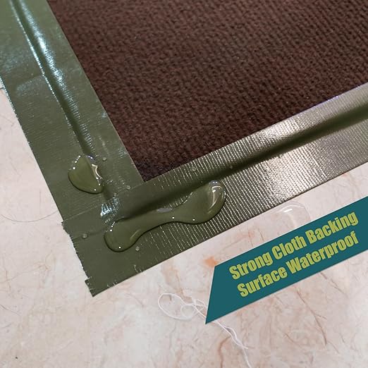 Colored Duct Tape, 2 Rolls Heavy Duty Olive Green Duct Tape 9 Mil x 2 Inch x 25 Yards Flexible, Strong, No Residue, Waterproof and Tear by Hand, Multi-Use for Indoor & Outdoor Repairs