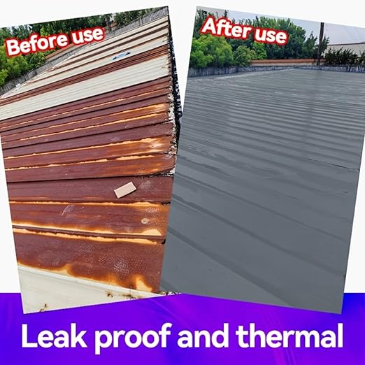Waterproof Sealant Tape Self Adhesive Rubberized Asphalt Tape for RV Roof Metal Roof Corrugated Roof Leak Repair UV Resistant Heavy Duty Waterproofing Membrane(Gray, 7.874in*196.85in)