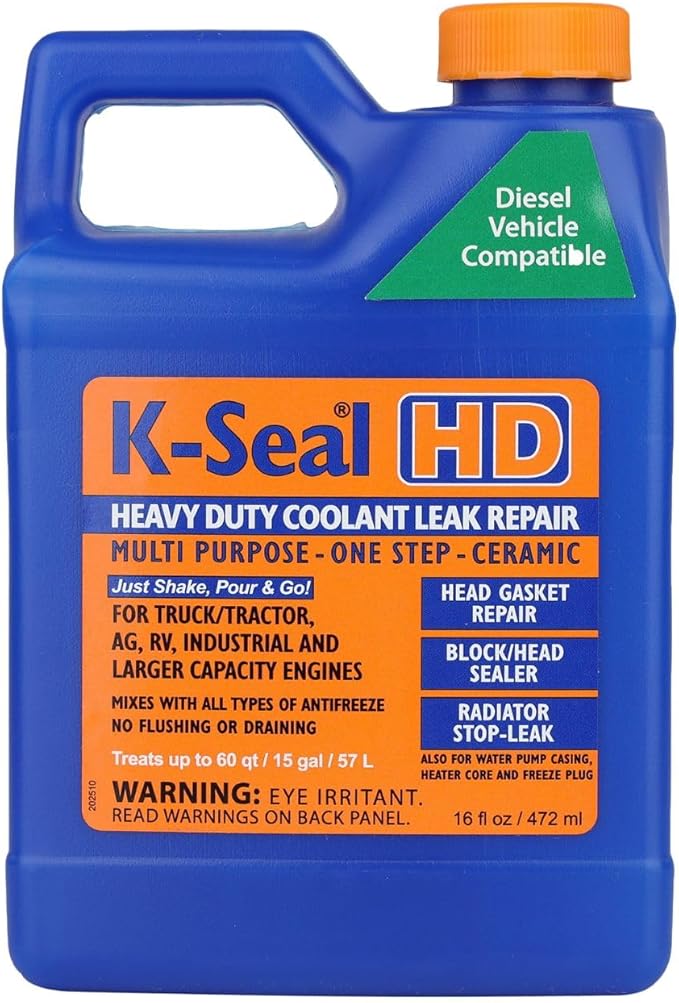 K-Seal ST5516 Heavy-Duty Multi-Purpose One Step Coolant Leak Repair, 16 oz, Pour and Go, Mixes with All Antifreeze, No Flushing Required