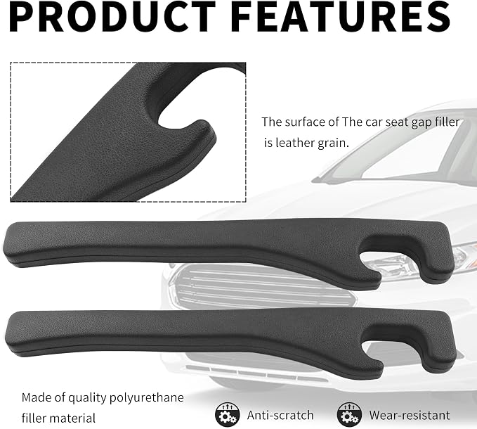 New Car Seat Gap Filler 2 Pack,Flexible Seat Gap Filler Strip to Avoid Dropping Items,Universal in Between Car Seats Catcher/Console Catcher for Cars Accessories Interior