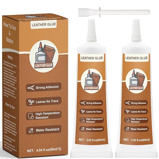 Leather Glue 120ml, Leather Glue Adhesive Instant Bonding Permanent Clear Soft Strong Waterproof, Suitable for Sofas, Car Seats, Purses