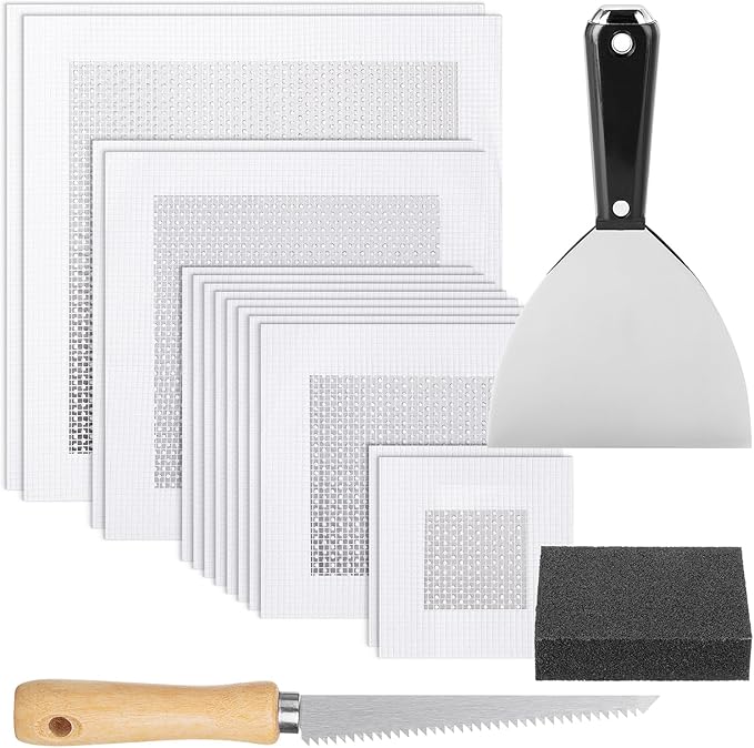 Bates- Drywall Repair Kit, 17 pcs, Dry Wall Patch Kits, Wall Repair Patch