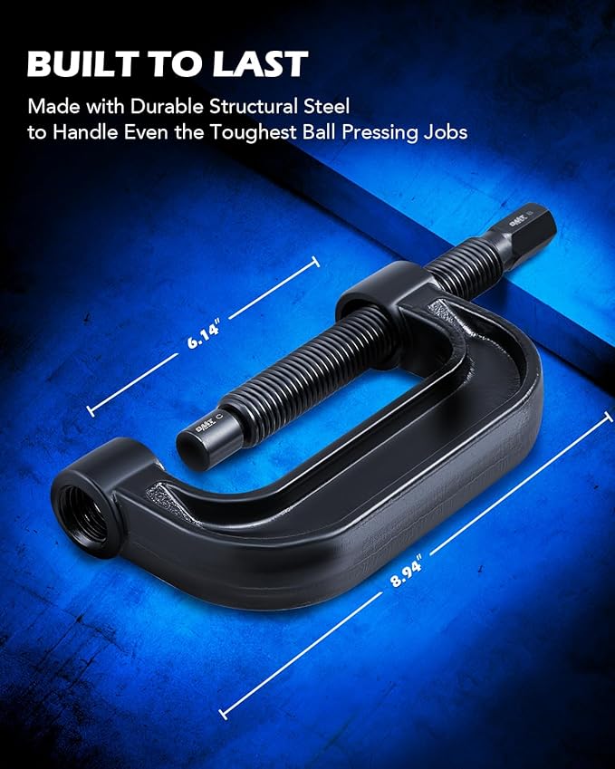 Orion Motor Tech Ball Joint Press Kit, 21-Piece Master Ball Joint Removal Tool with C-Frame, Heavy-Duty Brake Anchor Pin U Joint Ball Joint Press Tool for 2WD and 4WD Cars