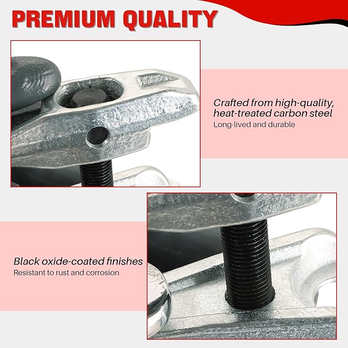 DASBET Ball Joint Separator Tool Kit Ball Joint Splitter Ball Joint Removal Tool Tie Rod Removal Tool Tie Rod Pitman Arm Puller for Front End Service on Most Cars, Trucks, ATVs