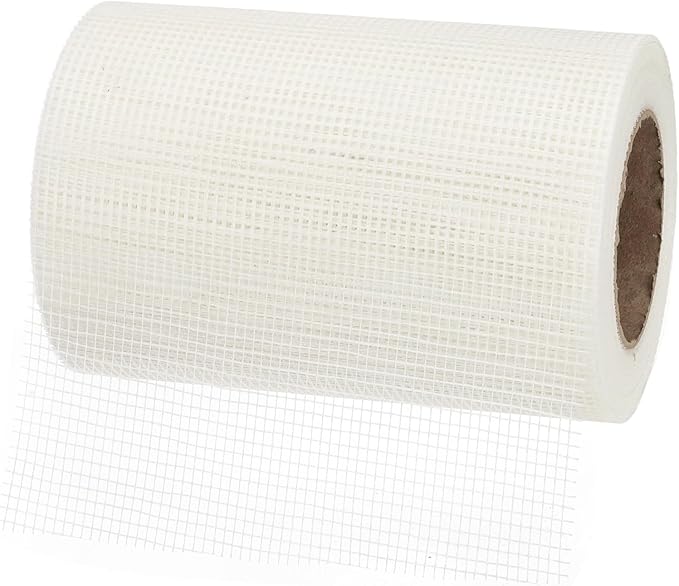 PATIKIL Drywall Repair Mesh Tape, 8 inch x 164 ft Fiberglass Repair Patch Self-Adhesive Dry Wall Joint Tape 8 Mesh Wall Hole Crack and Seam Patch, White