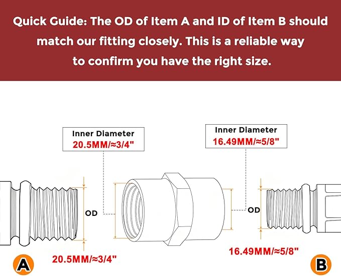 Pack of 6, 1/2" FeMale NPT to 3/8" FeMale NPT Solid Brass Pipe Fitting Coupler, Brass Coupling Hose Fittings Adapter for Pipe Leak Repair, Bathroom Remodeling, Tool Extensions