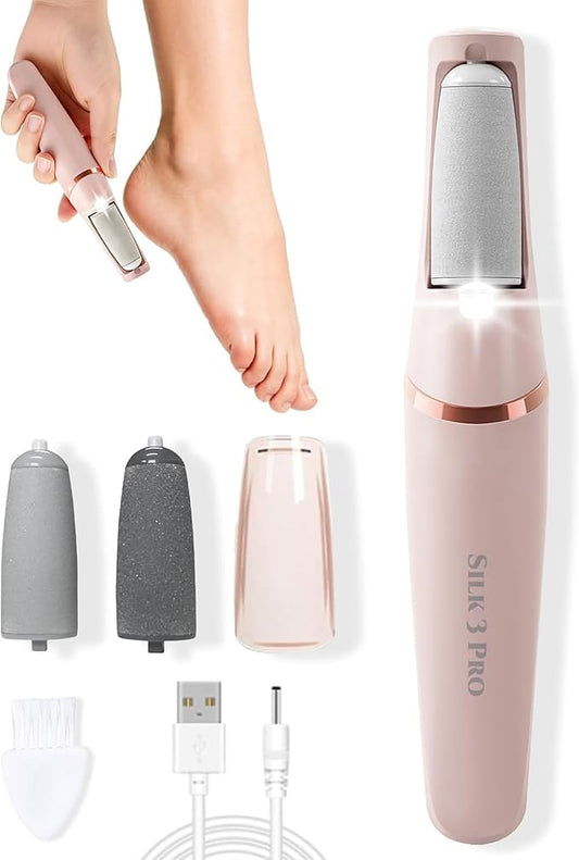Callus Remover, 2026 Upgraded 3rd Electric Callus Removers for Feet, Foot File Callus Remover Pedicure Tools with 2 Speeds, for Dry/Calluses/Cracked/Hard Skin - Soft Smooth Skin (Pink)