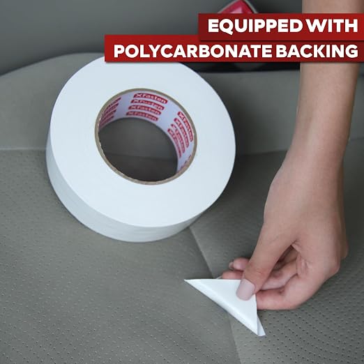 XFasten Super Strong Duct Tape, White, 3" x 30 Yards, Waterproof Duct Tape for Outdoor, Indoor, School and Industrial Use