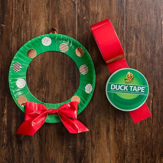 Duck Color Duct Tape Project Pack, 3-Roll, 1.88 Inches x 30 Yards, 90 Yards Total, Red, 3-Rolls (242911)