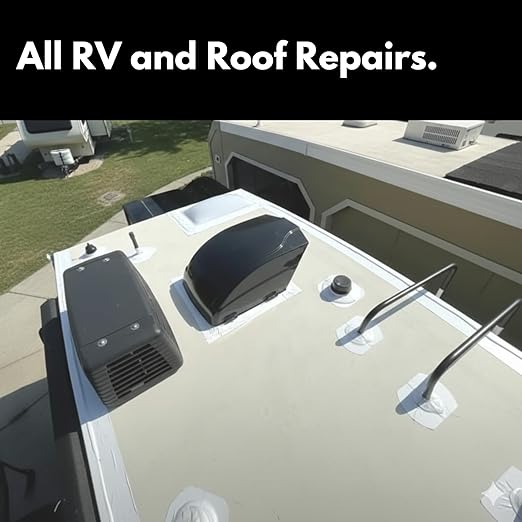 HSS RV Sealant Tape with MicroSealant - Waterproof Commercial Roofing Tape for Roof and RV Repair - UV- & Weatherproof - White - 6 inch x 25 ft.