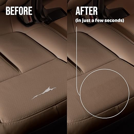 MastaPlasta Original Self-Adhesive Leather Patches for Couch Repair - Black 11" x 8" (28 x 20 cm). Upholstery-Quality Patch to Furniture and Car Seat Repair.