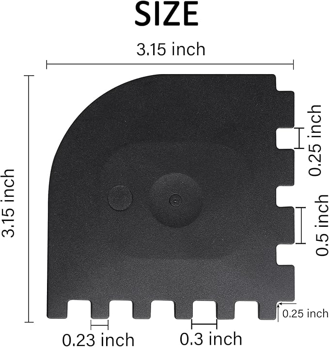 3 Set Plastic Grill Pan Scraper Tool for Griddle Cleaner, Cast Iron Accessories, Kitchen Cleaning Tool Kit