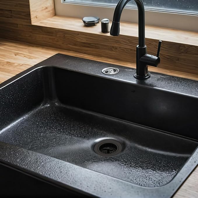 Westbrass A213-62 3-1/2" Wing Nut Twist Style Large Kitchen Sink Basket Strainer, Matte Black