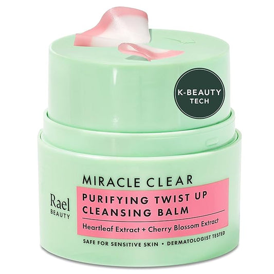 Rael Miracle Clear Facial Cleanser – Makeup Remover, Face Wash for Women, Korean Skin Care (Cleansing Balm, 1.69 fl. oz)