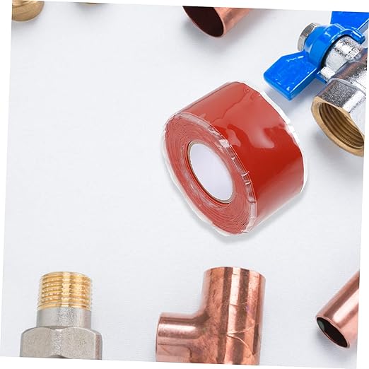 Silicone Rubber Pipe Sealing Tape for PVC Ppr Metal Plumbing Repairs Flexible Self Adhesive Leak Repair Tape for Emergency and Routine Maintenance Red