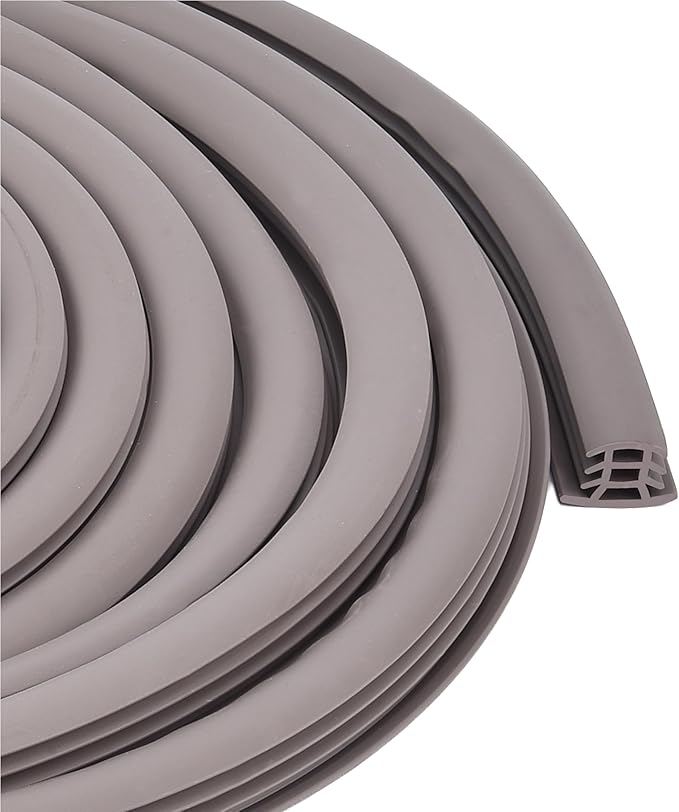 Flexible EPDM Rubber Strip (50 ft Long x 3/4 inch Wide) - Concrete Crack Repair & Replacement, Weather & Aging Resistant Expansion Joint Filler for Driveways, Sidewalks
