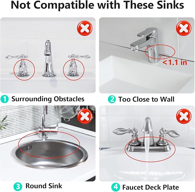 17.7'' Folding Faucet Mat for Kitchen Sink Splash Guard[7° Slope Fast Self-draining][Snap Lock Fit] Kitchen Sink Faucet Mat Splash Guard Kitchen Sink Area Water Splash Guard Behind Faucet Draining Mat