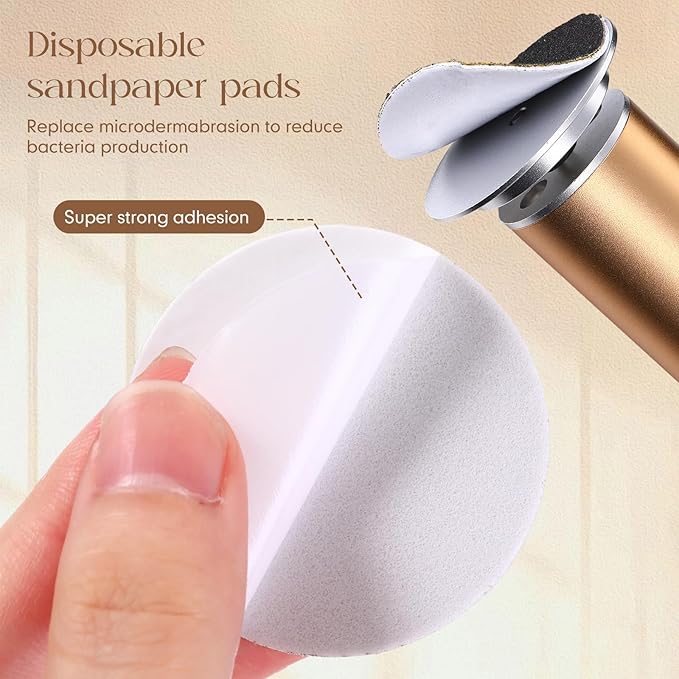 Gisafai 250 Pcs 100 Grit Sanding Replacement Pad Bulk Sandpaper Disk for Electric Foot File Callus Remover Tool Black Foot File Disc for Men Women Heels Dead Cracked Skin Dry Dead Skin Removal