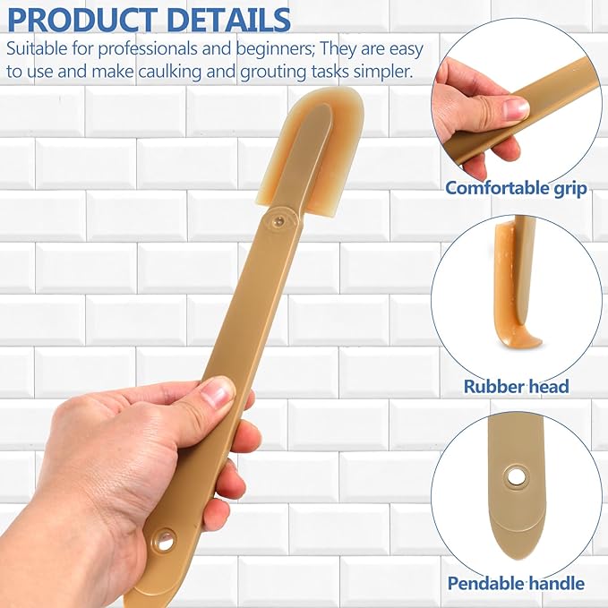 17Pcs Rubber Caulking Tool Kit, Silicone Caulking Caulk Finishing Tool, Caulking Tips Set, Caulk Applicator Tool, Caulking Smoothing Tool, Sealant Finishing Tool for Brick Skirting