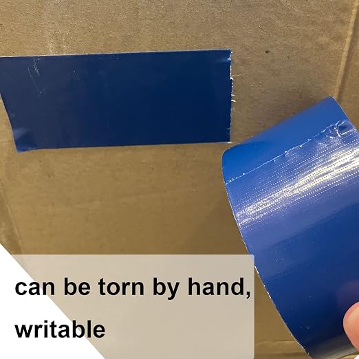 WELSTIK Waterproof Blue Duct Tape Heavy Duty, for Photographers,Repairs, DIY, Crafts, No Residue, Tear by Hand, 3" x 30 yd