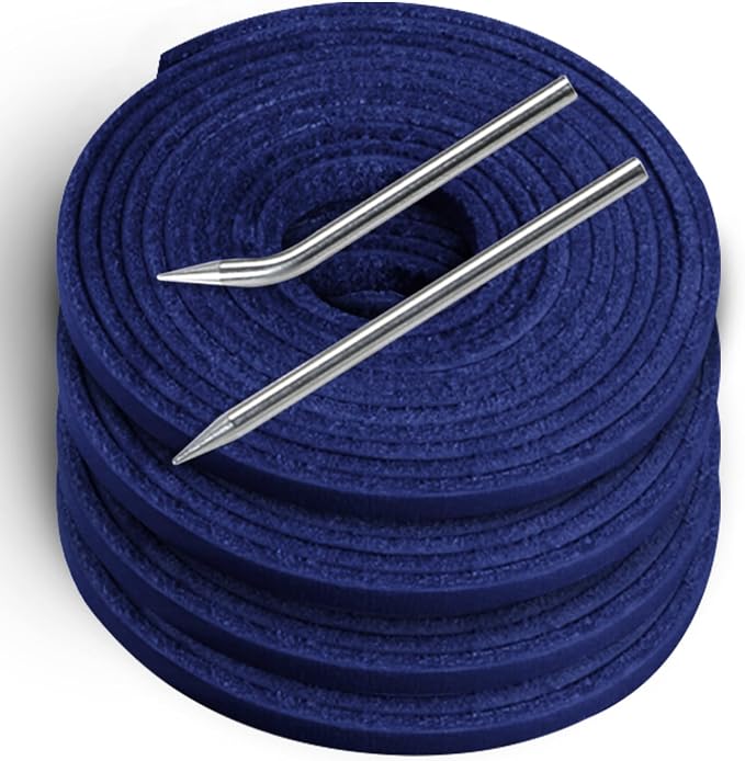 Softball Baseball Glove Lace, Mitt Lace Repair Kit Includes 2 Leather Laces and Lacing Needle for Catcher's Glove