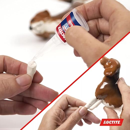 Loctite Super Glue Liquid Longneck Bottle, 10g Bottle (Pack of 6) Instant Adhesive for Plastic, Wood & Metal, Clear Superglue with Extra Long Precision Nozzle, Quick‑Dry Formula