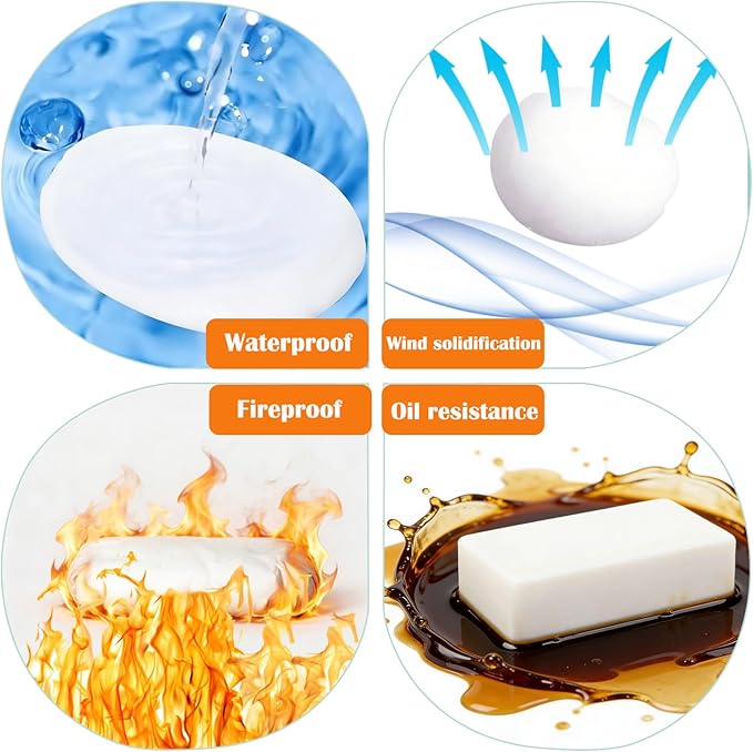 2 Pack Waterproof Sealant Mastic, Sealing Mastic Quick Mending Mud for Air Conditioning Repair, Wall Hole Filler Putty for Wall Holes Repair Sealant Clay
