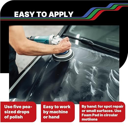 LAUCO Swirl+Plus Scratch Remover – 8oz, Polish Compound, Professional Silicone-Free Finishing Polish for Removing Fine Scratches, Swirls & Oxidation, Clear Coat Safe, High-Gloss Mirror Finish 36105