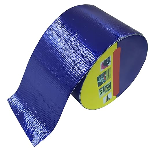 Waterproof Repair Tape, UV-Proof Multi-Surface Instant Seal Patch Repair for RV Awning, Boat Cover, Tent, Tarp & Canvas (3 Inch x 24.6FT, Blue)