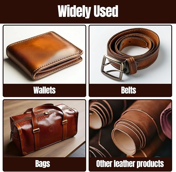 Leather Edge Sealer, Water-Resistant Leather Burnishing Gum Smooth and Glossy Edge Finish for Bags, Wallets, Leatherwork Accessories Burnishing Tool, 100ml