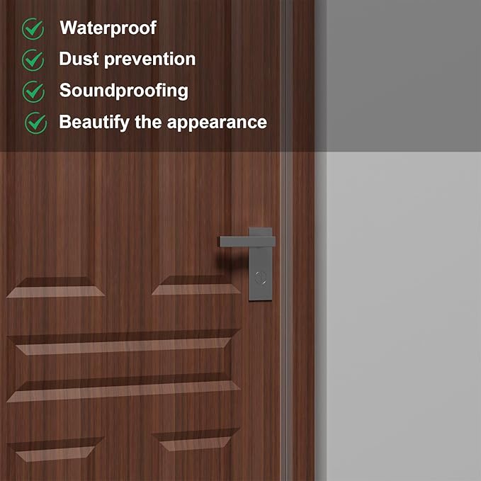 Weather Stripping Door Seal, 40 Feet Gap Seal for Frame and Gaps Draft Stopper,Glass Shower Door Sweep Tape (Width 35mm)