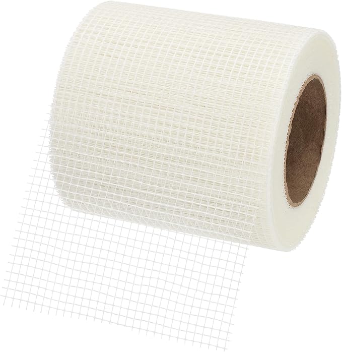 PATIKIL Drywall Repair Mesh Tape, 6 inch x 164 ft Fiberglass Repair Patch Self-Adhesive Dry Wall Joint Tape 6 Mesh Wall Hole Crack and Seam Patch, White