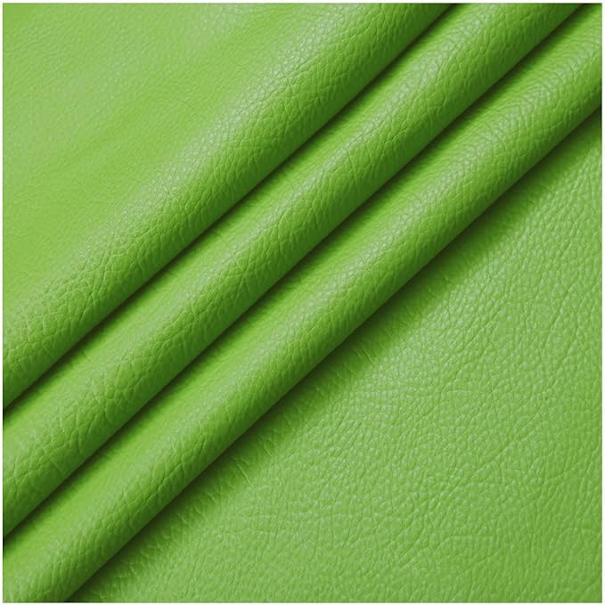 Self Adhesive Leather PU Fabric Leather Repair Patch 100x138cm Multicolor Available Anti Scratch Leather Tape Upholstery Vinyl Sticker for Couch Sofas Furniture Drivers Seat(Green)