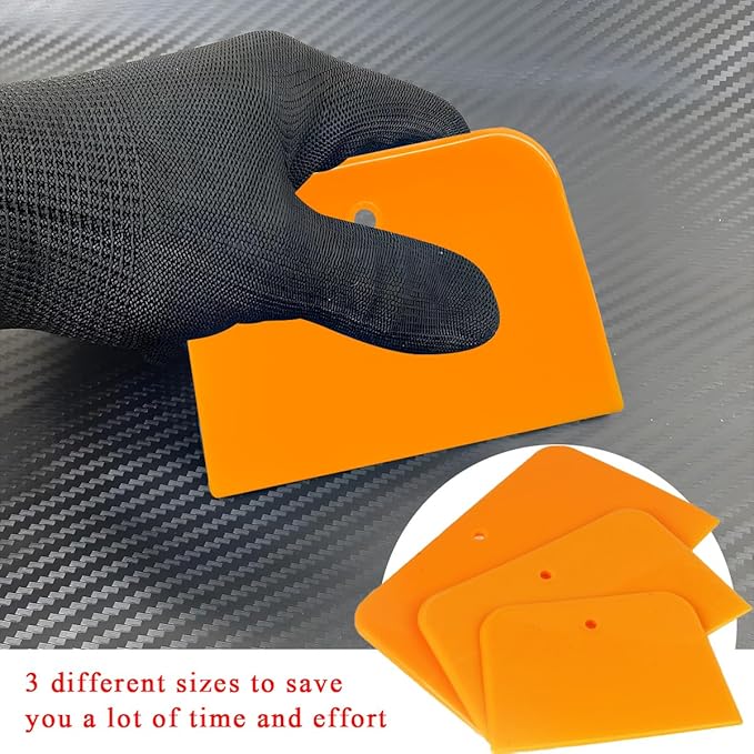 6 PCS Body Filler Spreaders, 4, 5, 6 Inch Reusable Auto Body Fillers Plastic Spreader, Automotive Body Filler Spreader for Applying Fillers Paint Repairs Putties Glazes Caulks