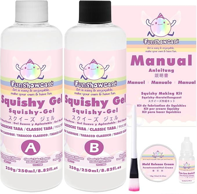 Taba Squishy Kits Flex Rubber for Squishy Making Liquid Silicone 17oz Pack Classic Tabba