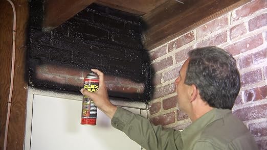 Flex Seal – Stop Leaks Fast! Rubberized Waterproof Coating Spray, Ideal for Roofs, Holes, Cracks, DIY Projects, Automotive Fixes, Indoor & Outdoor Repairs, and More – Black, 14 oz. (397 g) – 2 Pack