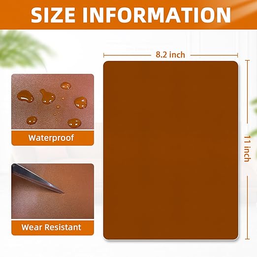 BSZHTECH Leather Repair Tape Self-Adhesive Leather Repair Patch for Couch Furniture Sofas Car Seats Advanced PU Vinyl Leather Repair Kit(Brown,2Pcs 8.2X11 inch)